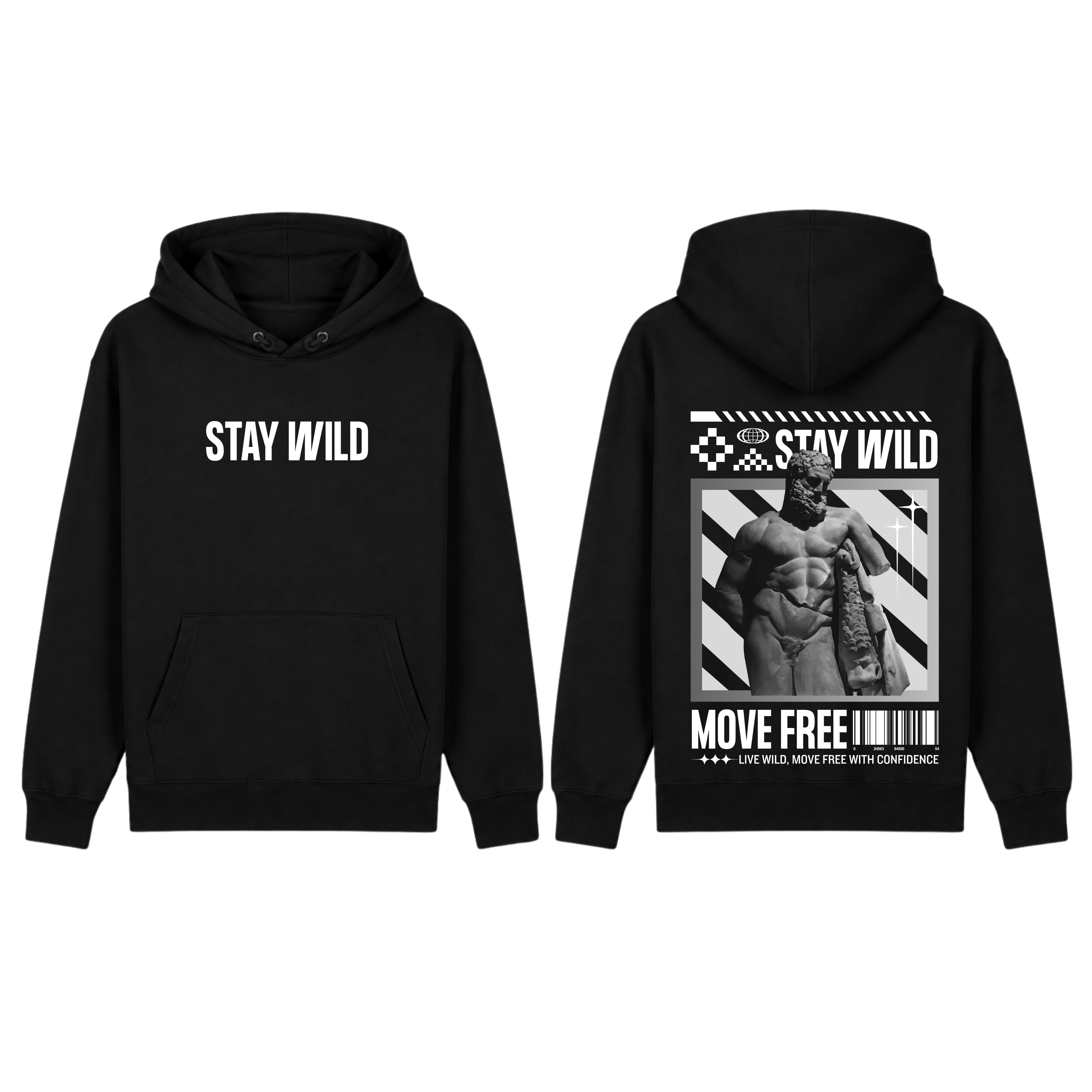 ''Stay wild'' hoodie
