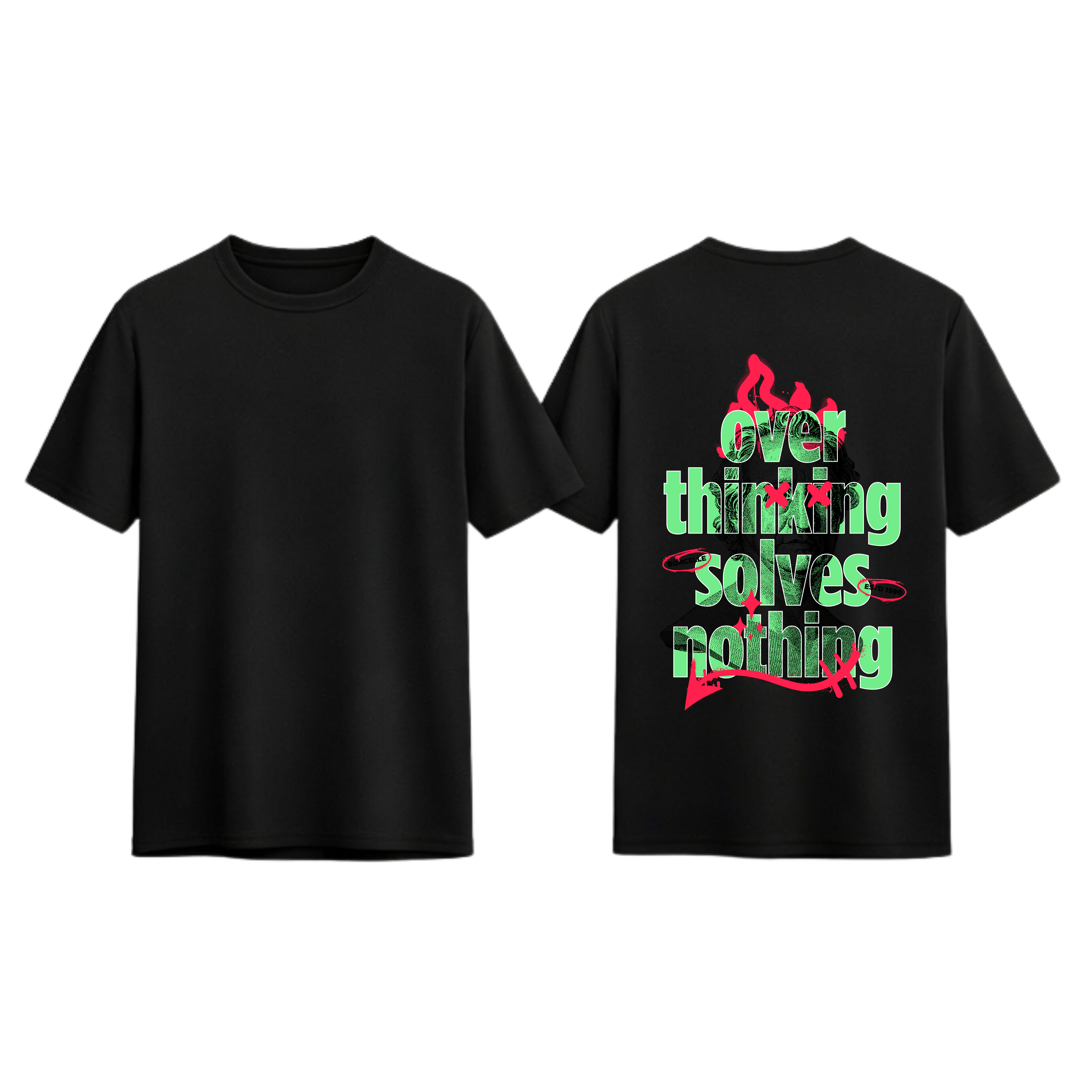 T-shirt ''Overthinking solves nothing''