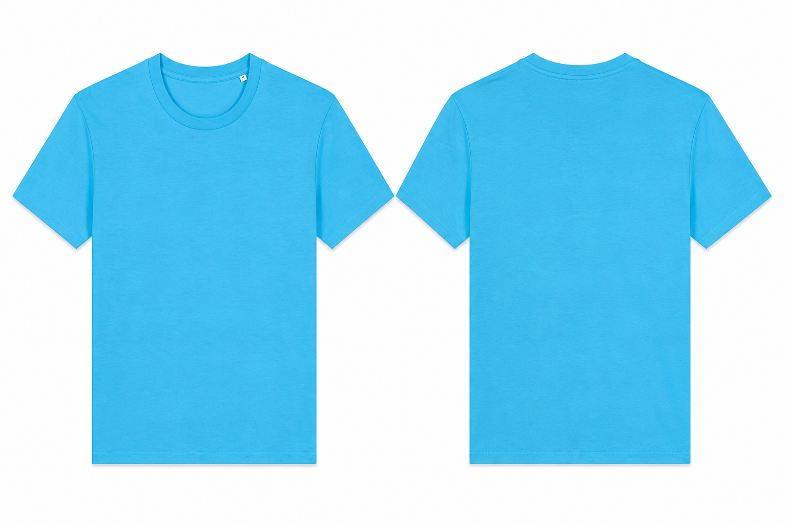 Blank T-shirt Aqua blue